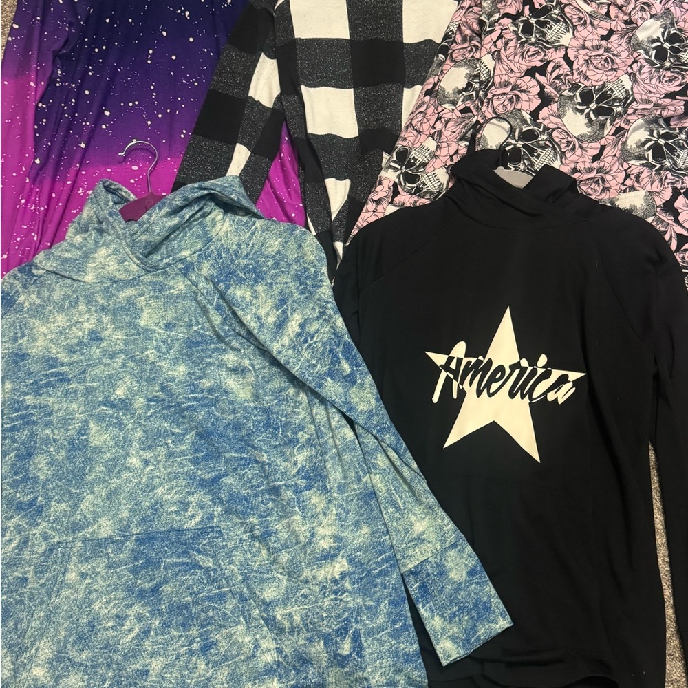 Set of 5 lularoe amber hoodies